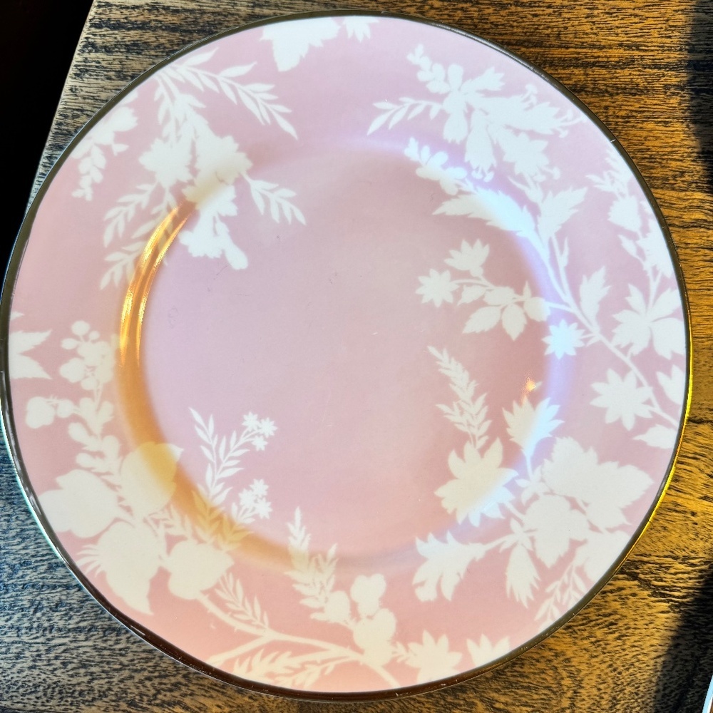 Pottery Barn Monique Lhuillier Rose Bouquet Salad Plate, Set of 7 - Picture 11 of 15